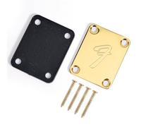 Hapihom Electric Guitar Neck Plates Vintage-Style Guitar Protector with Screws Fits Most Guitars Basses gold