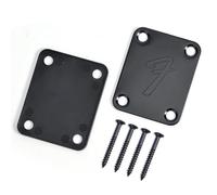 Hapihom Electric Guitar Neck Plates Vintage-Style Guitar Protector with Screws Fits Most Guitars Basses black