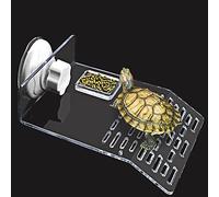 Hapihom Medium Turtle Basking Platform With 1pcs Suction Cups, Tortoise Resting Terrace Fish Tank Aquarium Landscape Decoration