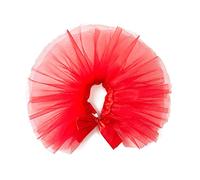 Hapihom Pet Colorful Tutu Skirt Cute Birthday Dresses Costume Pet Supplies For Large Medium Small Dogs Cats red M