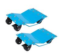 Hapihom Vehicle Positioning Wheel Dollies, Car Tire Stake Set of 2, Heavy-duty Wheel Dollies with 360° Rotational, Recovery Jack 907kg Per Dolly for Moving Cars, Trucks, Trailers, Motorcycles, Boats