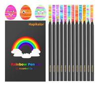 Hapikalor School Supplies for Teachers, 12 Color Rainbow Pencils Colored Pencils for Kid, Drawing School Supplies Fun Art Teen Girl Gifts Trendy Stuff, Art Supplies Stocking Stuffers for Kids