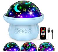 Hapikids Baby Toys Sensory Toys for Babies, Dimmable+Timer+Remote Sensory Lights 360° Rotate Kids Night Light Projector Newborn Baby Birthday Presents Baby Projector Light Christmas Xmas Gifts