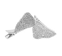 HAPINARY 1 Pair Cute Cat Ear Hair Clips Lightweight Hairpins with Rhinestones Versatile Animal Costume Accessories for Various Hairstyles Durable Fun Design for Parties and Everyday Wear