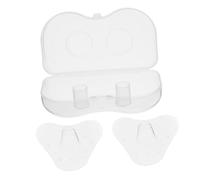 HAPINARY 1 Pair Silicone Breastfeeding Shields for Nursing Triangular Breast Protectors with Carry Case Flat Nipple Latching Aid for Newborns