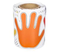 HAPINARY 1 Roll Hand Print Border Trim - Adhesive Colorful Handprint Border Sticker for Teacher Bulletin Board School Wall Decoration Classroom Decor 32.8ft