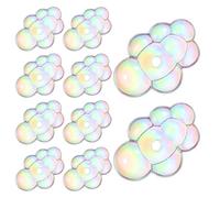 HAPINARY 10 Pcs Cloud Shape Acrylic Beads with Unique and Vibrant Shine, Versatile Pairing for DIY Jewelry Making, Bracelets, Necklaces, Earrings, and Dollhouse Decor