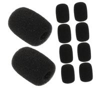 HAPINARY 10 Pcs Lavalier Microphone Foam Covers Mini Headset Microphone Windscreen Caps Sponge Pop Filter for V3 V9s Lavalier Mic Protection Compatible with Radio Mic Holders