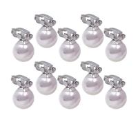 HAPINARY 10 Pcs Mini Pearl Hair Clips for Plastic Hair Decoration Clips to Decorate Charming and Elegant Design for Little