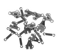HAPINARY 10 Sets Pants Hook and Bar Fasteners Hook-and-Eye Closures Metal Practical Decoration Safe Black Vintage Design for Sewing Project and Travel