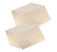 HAPINARY 10 Sheets Gold Adhesive Circle Coding Labels Round Dot Stickers Paper for Color Coding Sorting and Organizing Files with Strong Adhesion and Matte Finish