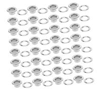 HAPINARY 100 Sets Sewing Grommets Eyelets for Shoes and Clothing Hollow Rivets for DIY Crafts Durable Lace Buckle Repair with Silver Iron Finish Multipurpose Eyelets for Tags