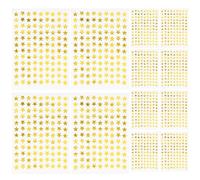 HAPINARY 100 Sheets Golden Pentagram Stickers Reward Stickers for Students Decorative Paper Star-shaped for Craft and Parties