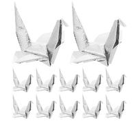HAPINARY 100 Sheets Silver Color Square Origami Paper for DIY Crafts and Party Decoration, Single-Sided Paper Suitable for Folding, Cutting and Sticking, and Hand-Practice Activities
