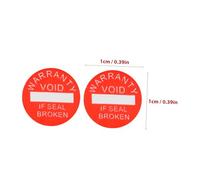 HAPINARY 1000 pcs Adhesive Warning Label Stickers Round Red Seal Broken Warning Stickers for Paper Material with Strong Adhesive Small Caution for Electronics and Packaging