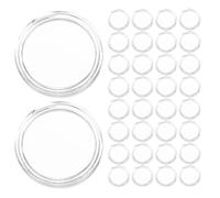 HAPINARY 100pcs 1.2'' Acrylic Coin Capsule - Round Clear Dollar Coins Storage Box with Lid for Collectible - Easy Access Medals Container Protection for Home Display