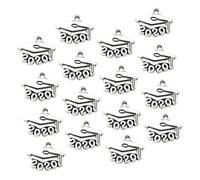 HAPINARY 100pcs Alloy Graduation Cap Pendants DIY Charm for Jewelry Making Doctoral Hat Charms for Bracelets Earrings Necklaces Craft Accessories