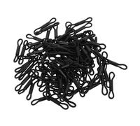 HAPINARY 100pcs Black Elastic Poultry Leg Bands for Splay Foot Correction Adjustable Chick and Quail Leg Rings Newborn Baby Poultry Hobbles for Hatchery and Breeding Use