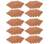 HAPINARY 100pcs Brown Disposable Party Napkins with Scalloped Edges, Soft Paper Tissue for Festivities and Large Gatherings, Elegant and Versatile Decorative Napkins for Wedding and Dinner