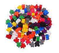 HAPINARY 100pcs Counting Meeples Tokens Replacement Wooden Figures Family Board Accessories Small Figures Counting Chess Board Game Miniature People Wooden Meeples