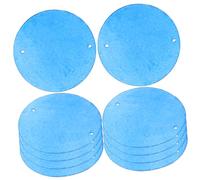 HAPINARY 100pcs Double Hole Flat Round Shell Slices for DIY Wind Chime Charms Coastal Home Art Supplies Natural Polished Shell Discs for Hanging Pendant Crafting