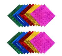 HAPINARY 100pcs Folding Paper Origami for Bright Colored DIY Handicraft Paper for Kindergarten Crafts Hand-Eye Coordination Development