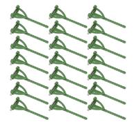 HAPINARY 100Pcs Green Plastic Triangle T-Shape Corsage Safety Pins for Wedding Boutonniere DIY, Plant Brooch Buttonhole Clips, Floral Corsage Making Material for Bridal and Event Crafts