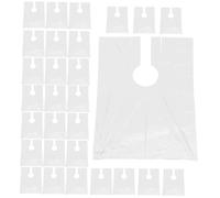 HAPINARY 100Pcs Haircut Apron Professional Transparent Hairdressing Shawls for Salon Home Use Disposable Barber Capes Lightweight Durable No Wash Hair Cutting