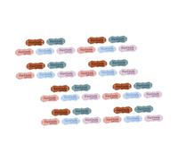 HAPINARY 100pcs Handmade Embossed Suede Sewing Labels with Two for Hats and Clothing Detailed Patterns Easy Attachment DIY Apparel Tags for Quilt Crochet Craft Projects