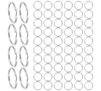 HAPINARY 100Pcs Metal Binder Rings 20Mm Small O Rings DIY Loose Leaf Book Binding for Notebooks Planners and Recipe Cards