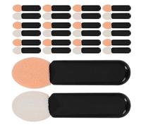 HAPINARY 100pcs Mini Black Eyeshadow Applicator Sticks Soft Single-sided Makeup Brushes for Eye Shadow Blending and Lip Liner Compact Portable Cosmetic Tool The-go Touch-ups