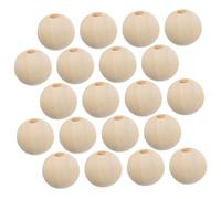 HAPINARY 100pcs Natural Wood Loose Beads for DIY Jewelry Making Garland Crafts Rustic Wooden Beads for Home Decoration and Handmade Accessories