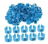 HAPINARY 100pcs Pigeon Leg Bands Identification Rings for Homing Pigeons Chickens Birds Bright Colored Foot Rings for Easy Marking and Breeding Management