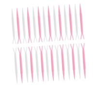 HAPINARY 100pcs Professional Makeup y Fork Double-fold Eyelid Fork for Sticker Installation Random Color