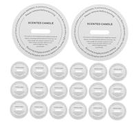 HAPINARY 100pcs Round White Kraft Card DIY Candle Dust Covers for Craft Candle Making Scented Wax Cup Protection Non-drip Jar Toppers for Handmade Supplies