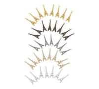 HAPINARY 100pcs Vintage Alloy Eiffel Tower Charms for Jewelry Making Retro Style Pendants Antique Finishes for Necklaces Bracelets Craft Projects Versatile DIY Supplies