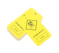 HAPINARY 100pcs Yellow Clinical Waste Identification Tags Hanging Label for Medical Waste Disposal for Healthcare Facilities Sorting and Safety Compliance