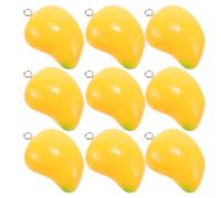 HAPINARY 10Pcs 3D Mango Resin Charms for DIY Jewelry Making, Fruit Pendant Charms for Necklace Bracelet Earring Keychain, Craft Accessories for Handmade Jewelry