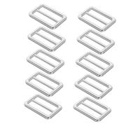 HAPINARY 10pcs Adjustable Zinc Alloy Bag Buckles Metal Strap Adjuster Slider for DIY Bag Making Luggage Shoulder Straps Lightweight Secure Locking Hardware