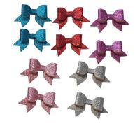 HAPINARY 10pcs Adorable Bowknot Pet Hair Clips for Dogs and Puppies Mixed Colors Hair Accessories Charming and Elegant Design for Pets Cats Rabbits