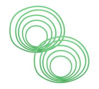 HAPINARY 10pcs Aquarium Floating Plants Rings Fish Feeder Ring for Fish Tank Holding Plant Sturdy Plastic Large Size for Versatile Use