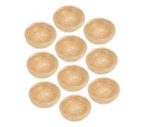 HAPINARY 10Pcs Artificial Bird Nest Decoration Rustic Simulation Bird House for Garden for Indoor and Outdoor Use Material