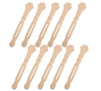 HAPINARY 10pcs Bamboo Fan Handles Hand Fans DIY Sticks Classic Round Shape Sturdy Material Resistant to Breaking and Bending for Wedding Crafts