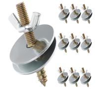 HAPINARY 10pcs Bird Cage Screw Kit for Pet Cage Hamster Springboard Fixing Screw Gaskets for Breeding Box