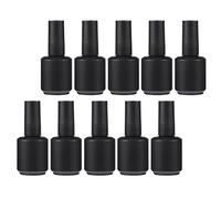 HAPINARY 10Pcs Empty Nail Polish Bottles Glass Nail Art Containers with Convenient Lid Design for Personal and Professional Use for Nail Gel Essential Oils and Liquid Latex