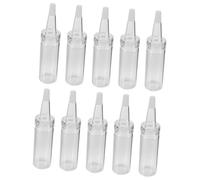 HAPINARY 10pcs Glass Nursing Bottles for Small Animals Beginner Friendly Hamster Water Feeder with Soft Nipple Portable Milk Feeder for Sugar Gliders Squirrels and Orphaned Pets