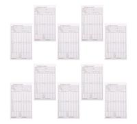 HAPINARY 10pcs Golf Scorecard Paper Sheets, Coated Paper with Foldable Design for Accurate Score Tracking, for Golf Competition and Tournament Scorekeeping, White Sheets for New Golfers