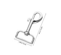 HAPINARY 10Pcs Heavy Duty Swivel Hooks Double Ended Dog Leash Buckles Snap Clips for Pet Collars Harnesses Canvas Straps Webbing Camping Gear