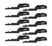HAPINARY 10pcs Interior Door Emergency Key Switch with Glass Break and Reset Functions 2.28x0.59x0.59in Compact Black Plastic Button for Quick Operation in Public Places