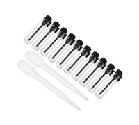 HAPINARY 10pcs Mini Glass Bottles for Essential Oils and Fragrances Refillable Vials Leak Travel Containers for Aromatherapy and Makeup the Go